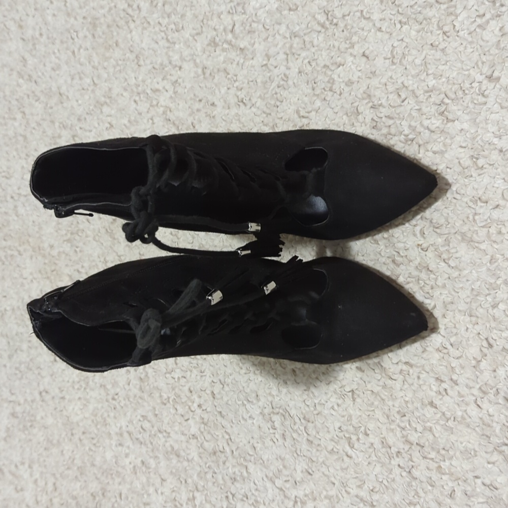 Size 6.5 black booties